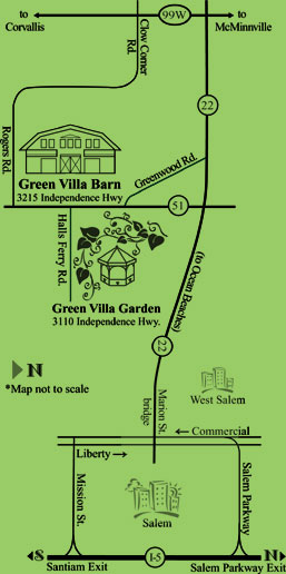Green Villa map